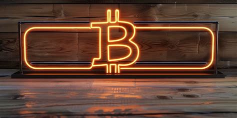 Premium Photo Neon Glowing Bitcoin Sign