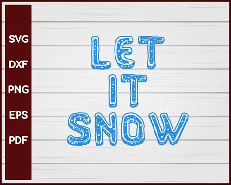 Let It Snow Christmas Svg Creativedesignmaker