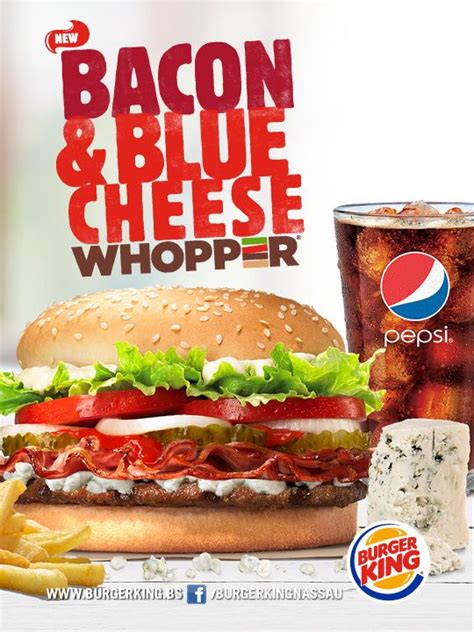 Burger King Whopper With Bacon And Cheese Burger Poster