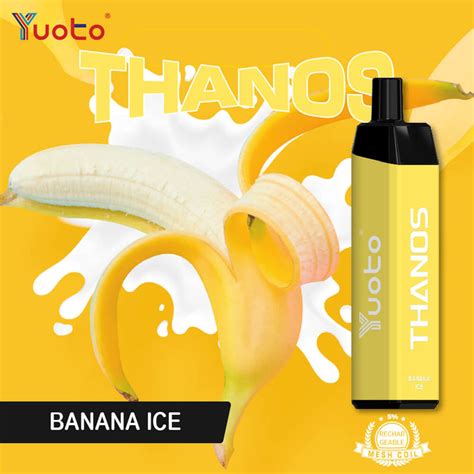 Yuoto Thanos Banana Ice Puffs Yuoto Dubai The Vape Store In