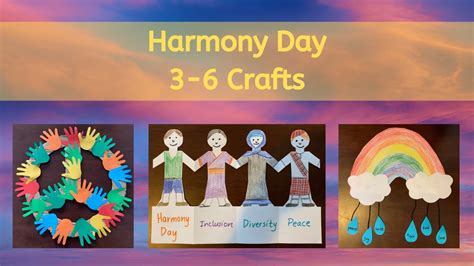 Harmony Day 3 6 Crafts Youtube