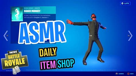 Asmr Fortnite New Dance Monkey Emote Daily Item Shop 🎮🎧 Relaxing