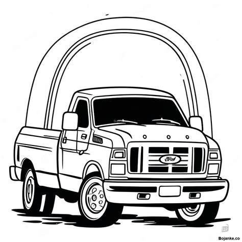 Realistična Bojanka Ford Kamiona