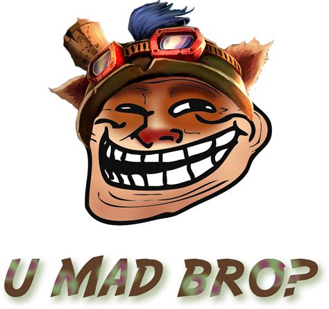 Download U Mad Bro Teemo By 8dxcapn D5gqhv1 Troll Face Wall Decal