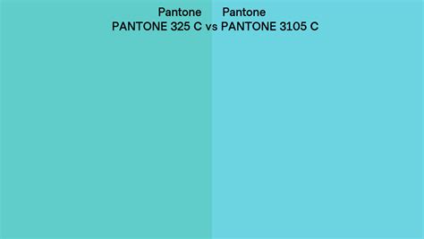 Pantone 325 C Vs Pantone 3105 C Side By Side Comparison