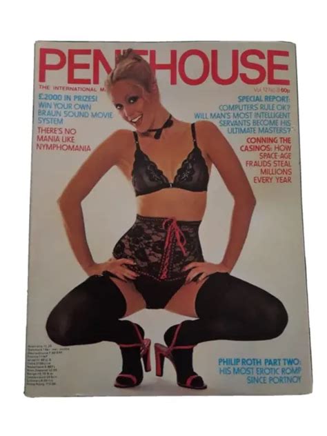 VINTAGE PENTHOUSE MAGAZINE Vol 12 No 8 1977 Centrefold Cynthia Gaynor