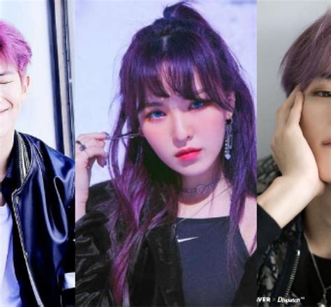 22 Idol Kpop Ini Tampil Maksimal Dengan Rambut Warna Ungu