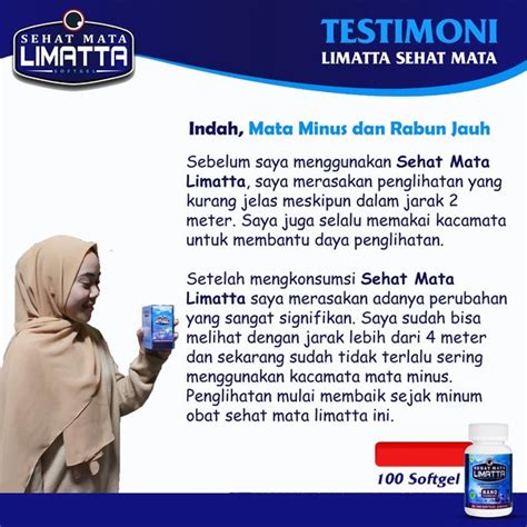 Jual Sehat Mata Limatta Softgel Original Obat Mata Minus Dan Rabun