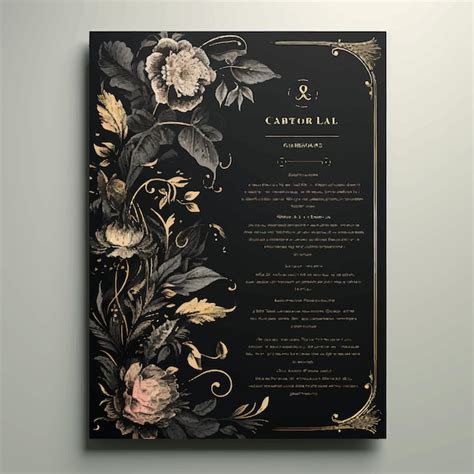 Premium Photo Modern Black Theme Template