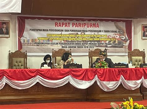 DPRD Pulpis Sampaikan Rekomendasi LKPJ TA 2020 Kalteng Terkini