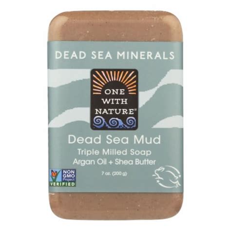 One With Nature Dead Sea Mineral Dead Sea Mud Soap 7 Oz 1 Box 7 Oz