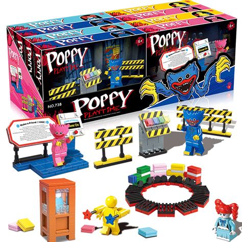 poppy playtime minifigures toys action figures building etsy