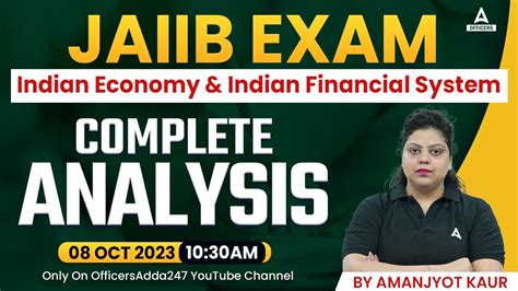 JAIIB Exam Analysis 2023 Indian Economy Financial System IE And