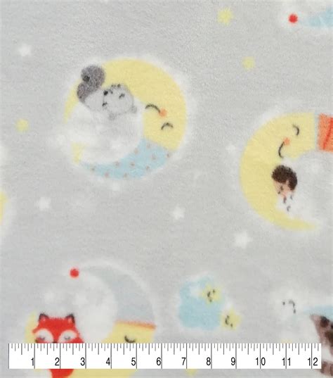 Nursery Fleece Fabric Happy Moon Animals Fleece Fabric Joanns