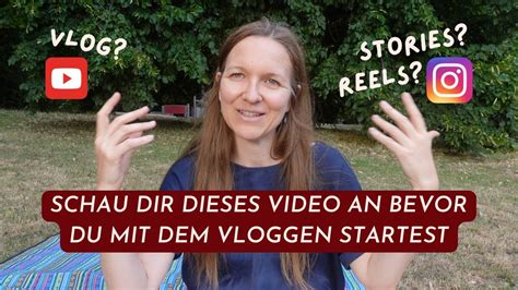 Vlog Drehen Tipps Welches Format Vlogs Auf YouTube Oder Instagram