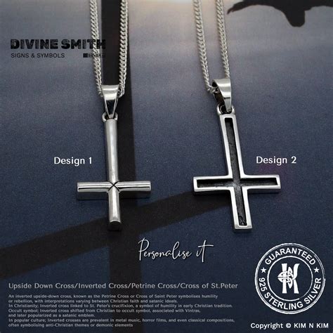 Saint Peters Cross Inverted Cross Upside Down Latin Cross Petrine