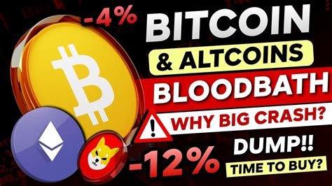 Bitcoin Altcoins Suddenly Crashing Hard Reason For Dump Time