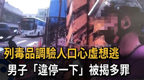 列毒品調驗人口心虛想逃 男子「違停一下」被揭多罪－民視新聞 Youtube