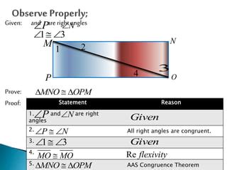 Aas congruence theorem | PPT