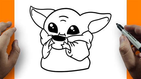 Cómo Dibujar a Baby Yoda Kawaii Paso a Paso Fácil para Niños YouTube