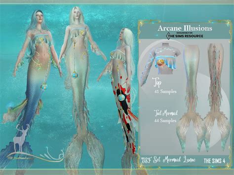 The Sims Resource Arcane Illusions Mermaid Tail Lunae