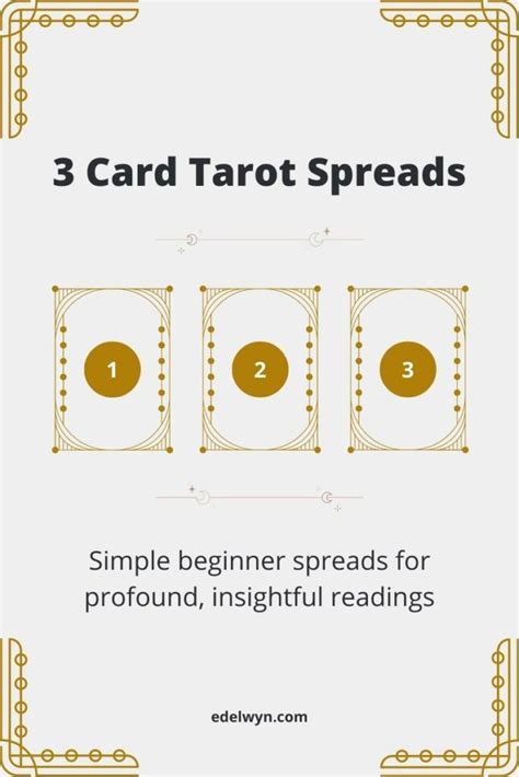 Card Tarot Spreads Simple Beginner Spreads For Profound Insightful