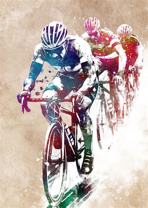 A Cycling Race Posters Prints By Justyna Jaszke Printler