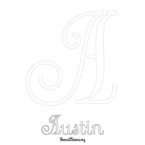 Austin Free Printable Name Stencils With Unique Typography Styles And