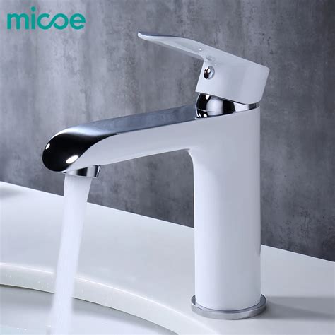 MICOE Bathroom Faucet Mixer Basin Taps Sink Waterfall Wash Basin Tap Brass Chrome Vessel Hot And