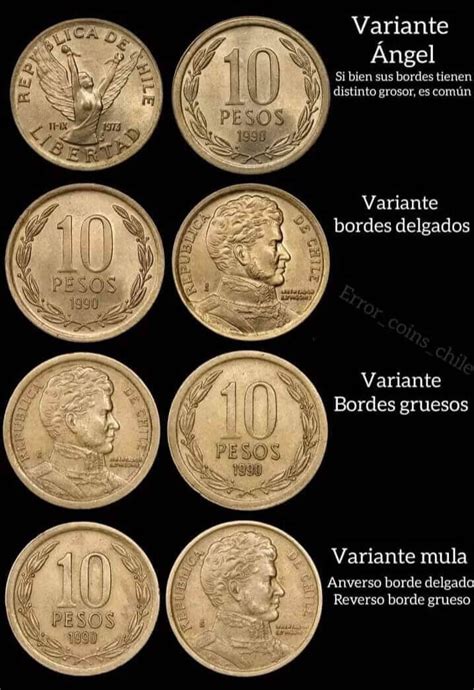 Monedas De 10 Pesos Con El ángel Chilenas Más Valiosas Numismática