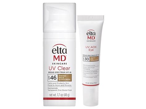Eltamd Uv Clear Tinted And Uv Aox Eye Sun Protection Duo Lovelyskin