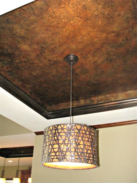 We Painted A Gorgeous Metallic Ceiling Jennifer Allwood