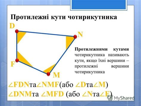 Презентация на тему: "Сума кутів чотирикутни ка. 8 клас. Кути ...