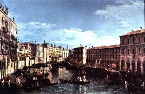 Grand Canal Venise Vue Vers Le Sud Jusqu Au Pont Du Rialto