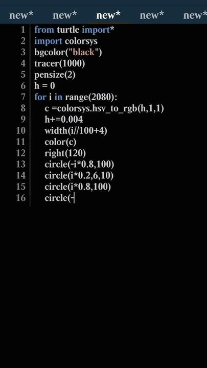 Cool Python Turtle Code Shorts Tutorial Viral Views Ytshorts