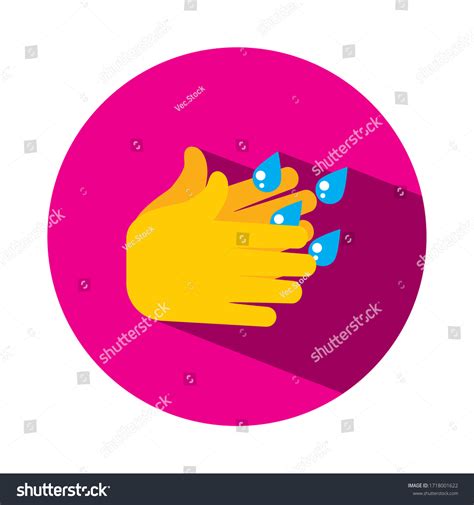 Emoji Coronavirus Concept Hand Wash Icon Stock Vector (Royalty Free ...