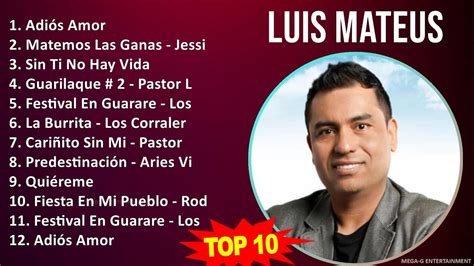 L U I S M A T E U S Mix Grandes Exitos Best Songs Top Latin Music