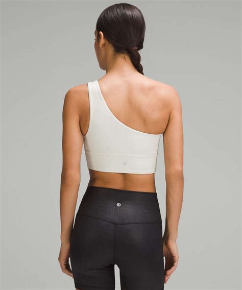 Lululemon Align Asymmetrical Ribbed Bra Light Support C D Cup Shine