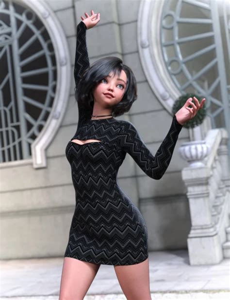 Dforce Knit Dress For Genesis Daz Studio