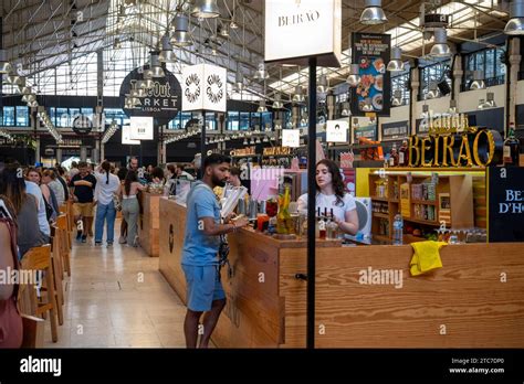 People At The Time Out Market Lisboa A Food Hall And Major Touristic