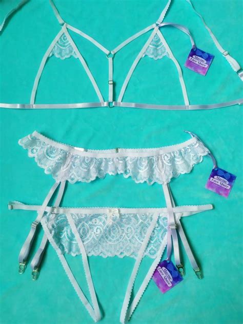 Crotchless Lingerie Harness Set Bdsm Erotic Ouvert Panties Etsy