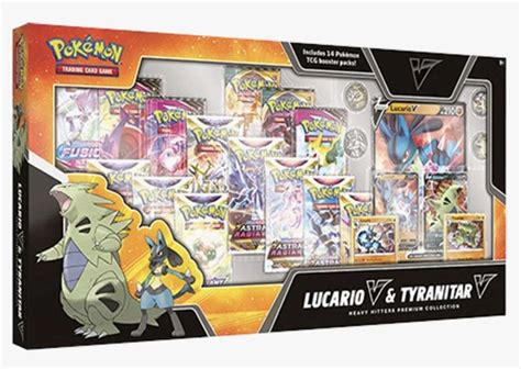 Lucario V And Tyranitar V Heavy Hitters Premium Collection Collector