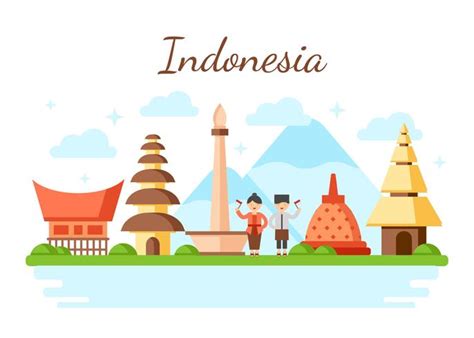 Indonesia Vector Illustration 224357 Vector Art At Vecteezy