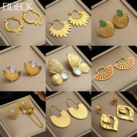 EILIECK Boucles d Oreilles Pendantes Géométriques Bohème pour Femme