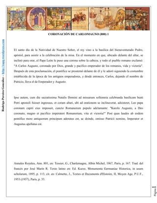 Coronación de carlomagno 800 1 PDF