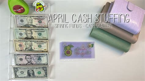 APRIL CASH STUFFING SINKING FUNDS MOM BUDGETS YouTube