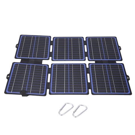 30W 12V 5V ETFE Folding Solar Panel Charger Waterproof Mobile Phone