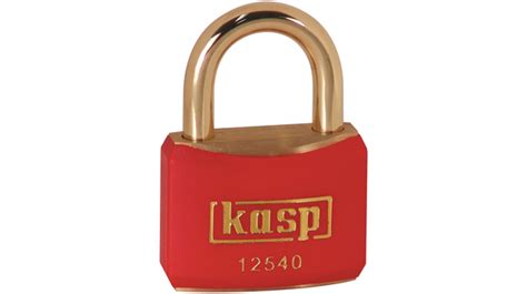 K Redd Kasp Padlock Brass Mm Red Distrelec International