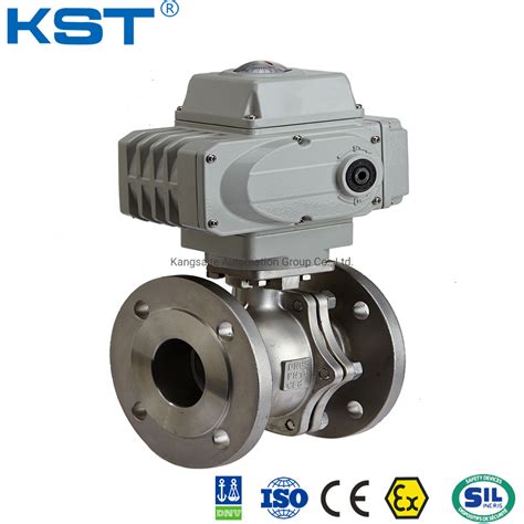 Kst Kt Dekon Motorized Pn Flange Electric Ball Valve Pc Ball