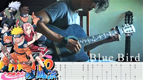 Naruto Blue Bird Fingerstyle Guitar Tutorial Tabs Youtube